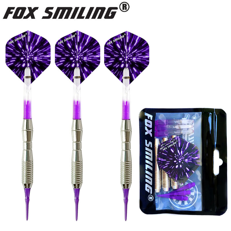 Fox Smiling 3PCS 18g freccette elettriche professionali con punta morbida con albero in alluminio