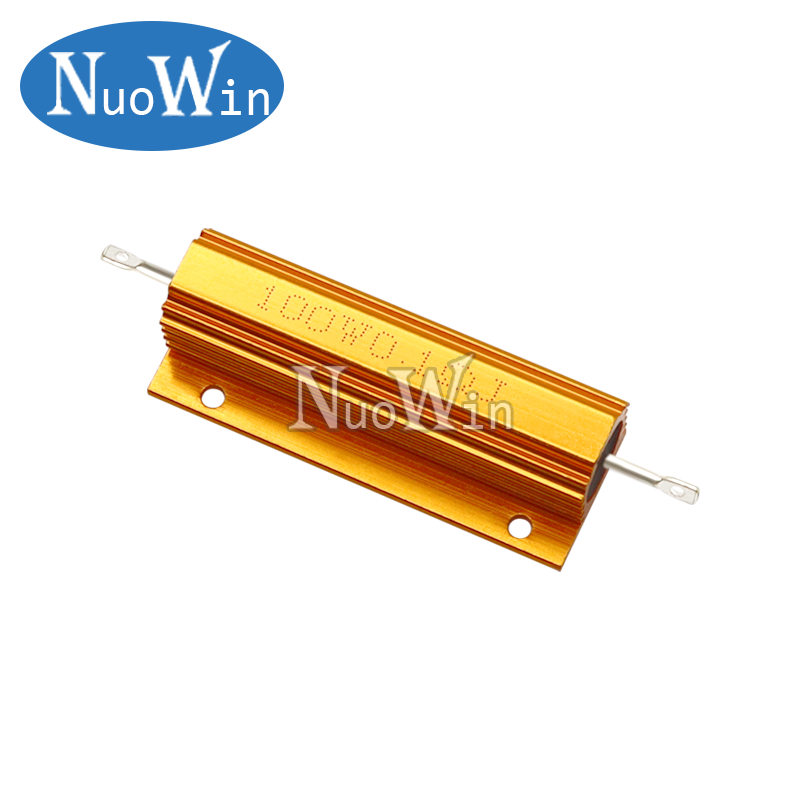 50W 100W Aluminum Power Metal Shell Case Wirewound Resistor 0.01R ~ 100K 1 4 6 8 10 20 200 500 1K 10K ohm resistance RX24