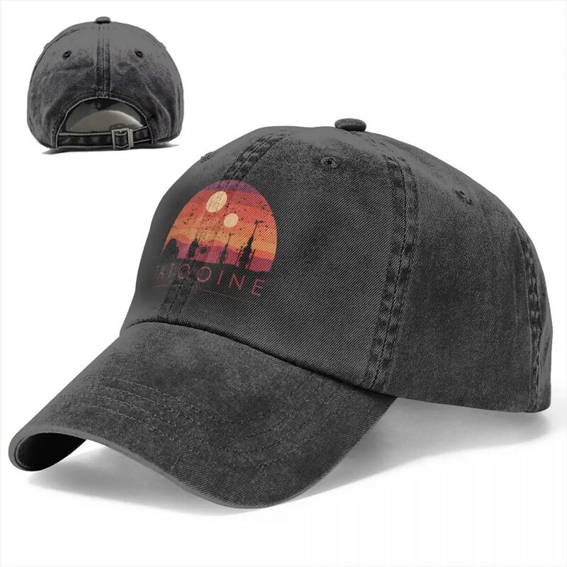 Washed Men's Baseball Cap RETRO EST Trucker Snapback Cowboy Caps Dad Hat Tatooine Golf Hats