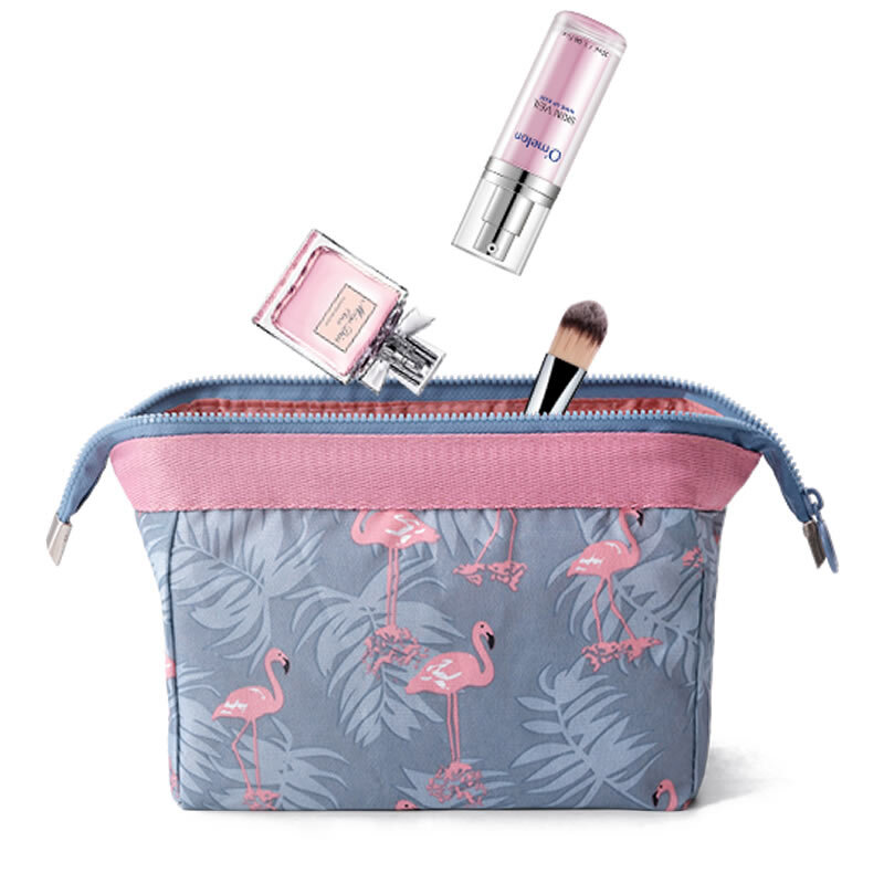 Дорожная сумка с фламинго для женщин, косметичка, органайзер для туалетных принадлежностей, 1 шт.