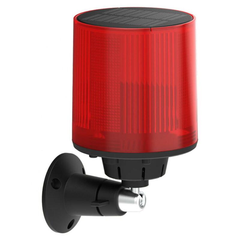 1/2/3PCS Energy Conservation 1200mah Animal Repellent Waterproof Red Led Solar Alarm Light Alarm Equipment Alarm