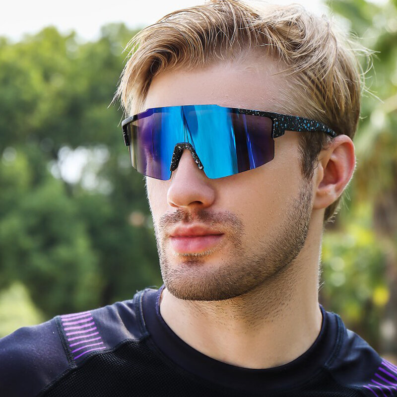 Respzed-Lunettes de soleil de sport rectangulaires coupe-vent pour hommes et femmes, lunettes de conduite, marque de luxe, 2021