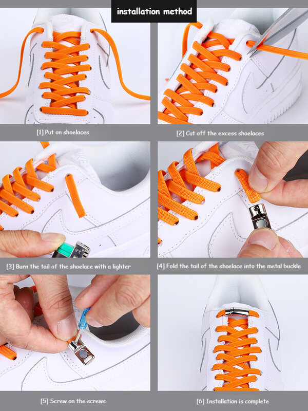 Lacci delle scarpe senza cravatta lacci magnetici elastici per scarpe da ginnastica 24 colori Lazy Shoelace Lock taglia unica per tutti i bambini spedizione veloce per adulti