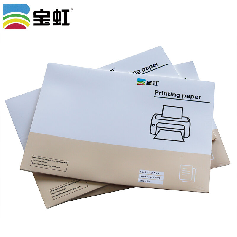 Pegatina de impresora láser 100% transparente, papel de impresión prémium impermeable A4, 10 hojas