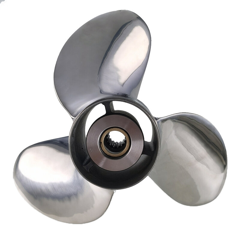 Cost Effective 50-130 Hp 3 Blade Underwater Polishing Stainless Steel Boat Marine Propeller For Yamah Outboard Engine