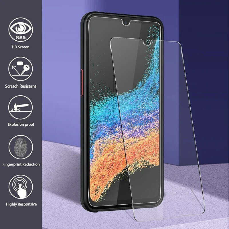 4 шт. закаленное стекло для Samsung XCover 7 6 Pro 5 Защитная прозрачная защитная пленка для экрана для Galaxy X Cover 7 5 6 Pro стекло