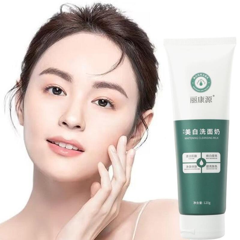 Clareamento Facial Cleanser, Hidrata a pele, Hidrata a limpeza, Ácidos Profundos Poro, Refino facial, Espuma Wash, V9P7, 120g
