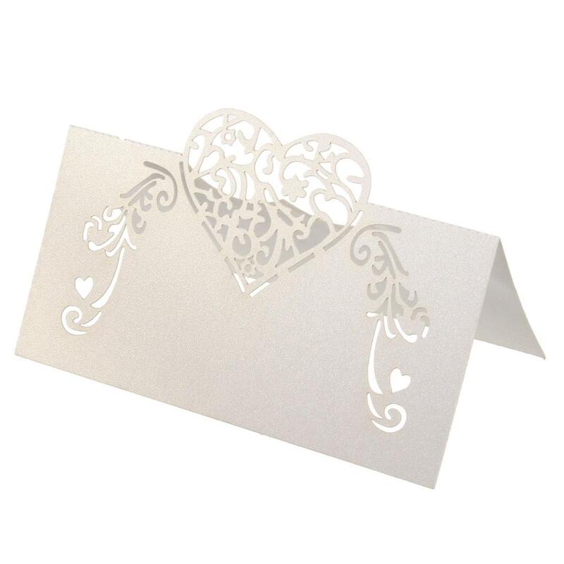 50 шт., свадебные открытки из крафт-бумаги