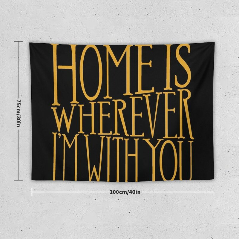 Home is Where I'm With You-Edward Sharpe and the Magnetic Zeros Tapestry, Home Decor, Outdoor Art Mural, House Decoration