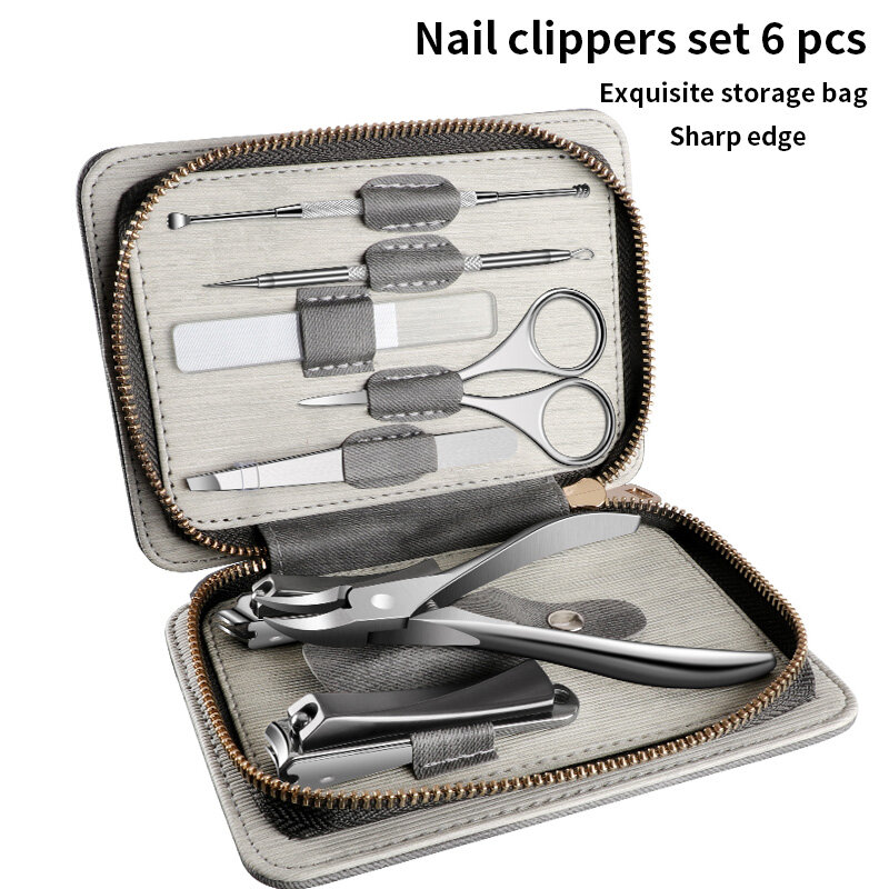 Manicure set tools professional manicure pedicure set nail clippers set 8pcs tools