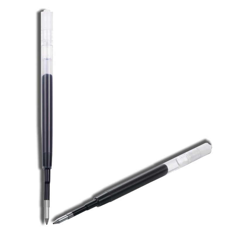 Niebieskie/czarne wkłady do długopisów żelowych do długopisu szybkoschnącego 0,5 mm/0,7 mm, 10 szt.