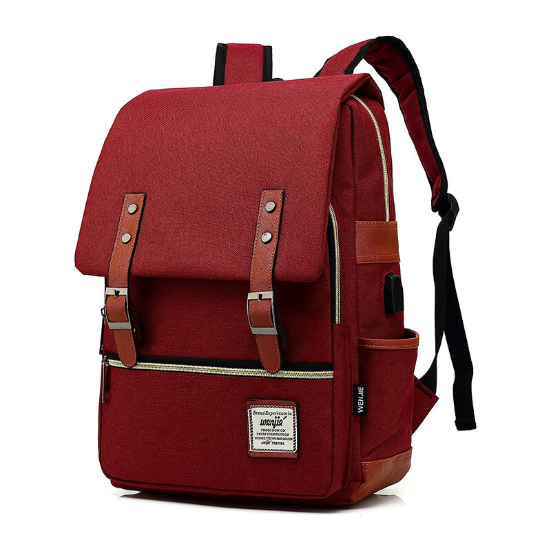 Оригинальный рюкзак для компьютера в стиле ретро преппи Оксфорд уличные холщовые сумки в японском стиле хип-хоп сумка с USB-зарядкой