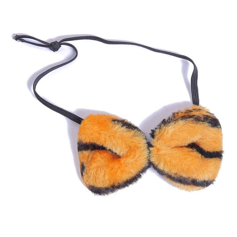 Обруч для волос в форме тигра, галстук-бабочка и хвост, костюм для косплея для девочек