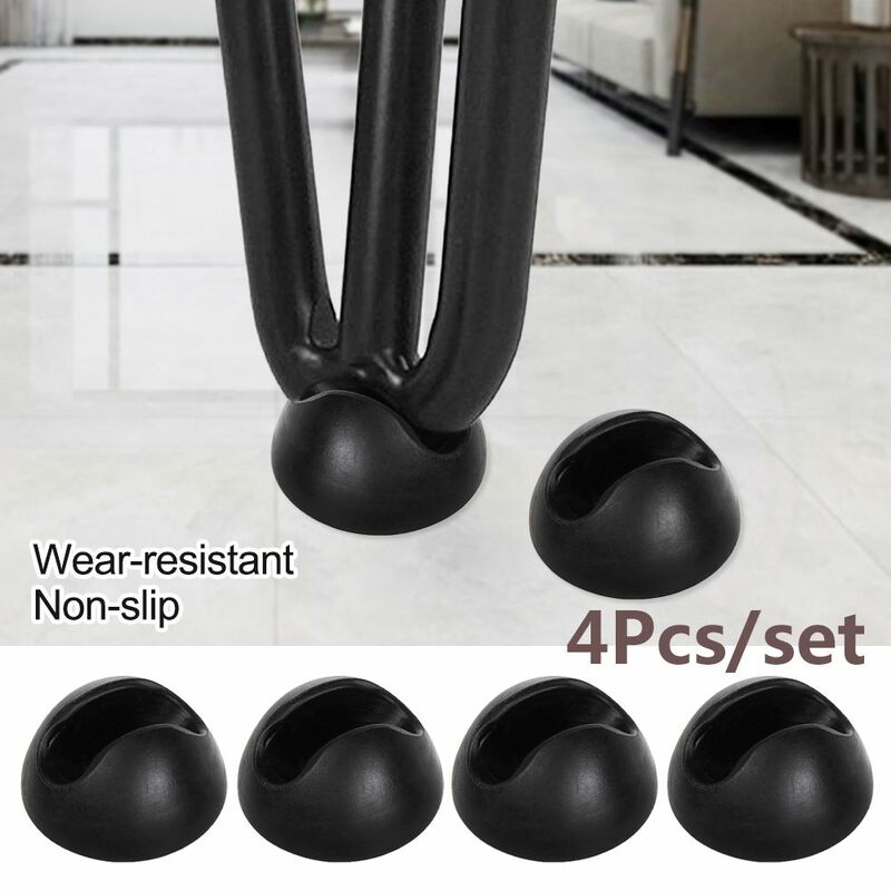 Mute Solid Floor Protector Non-Slip Protective Tip Anti-slip Pad Furniture Feet Covers Table Pads Hairpin Chair Leg Caps