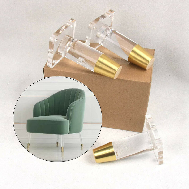 100-200mm Acrylic Furniture Leveling Feet Strong Support Legs For Chair Table Cabinet Replacement Part Floor Furniture Protector