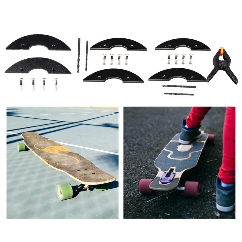 Skateboard Deck Guards Protector Shock Absorbing Rubber Cover Head Protector