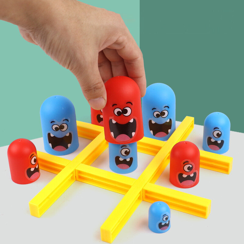 2 giocatori giocattoli educativi intellettuale Gobble gioco da tavolo tre di fila giocattolo per bambini regali di compleanno per bambini