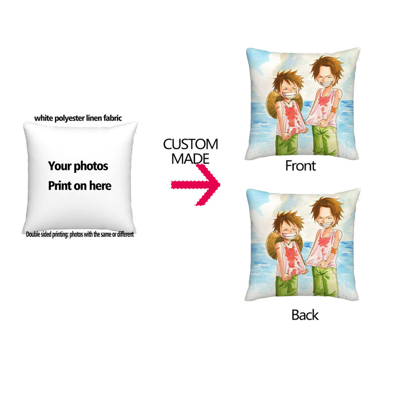 Fodera per cuscino personalizzata scegli il tuo Logo di testo o l'immagine immagini di nozze federa per cuscino personalizzata da 18 "per divano letto