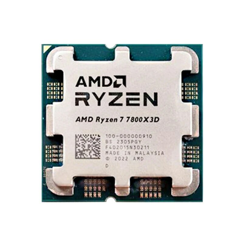 AMD-Processeur de bureau Ryzen 7 7800X3D, 8 cœurs, 16 fils, 4.2GHz, DDR5 5200, 120W, prise AM5, processeur CPU, puces intégrées, GPU