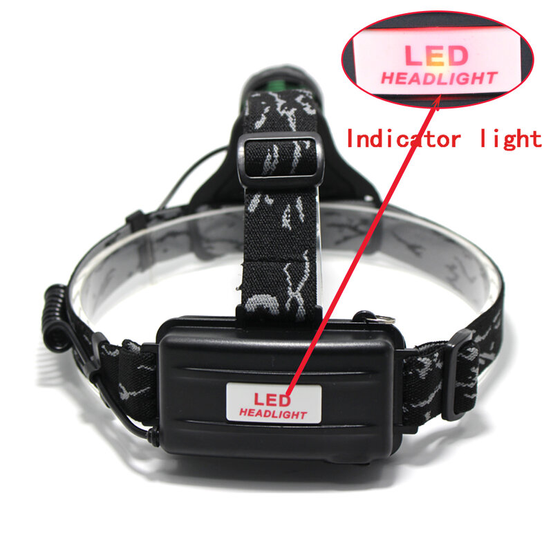 XML T6 Waterproof  Led Headlamp Zoomable LED Head Lamp Flashlight 3-modes Head Headlamp18650 Headlight For Fishing Camping