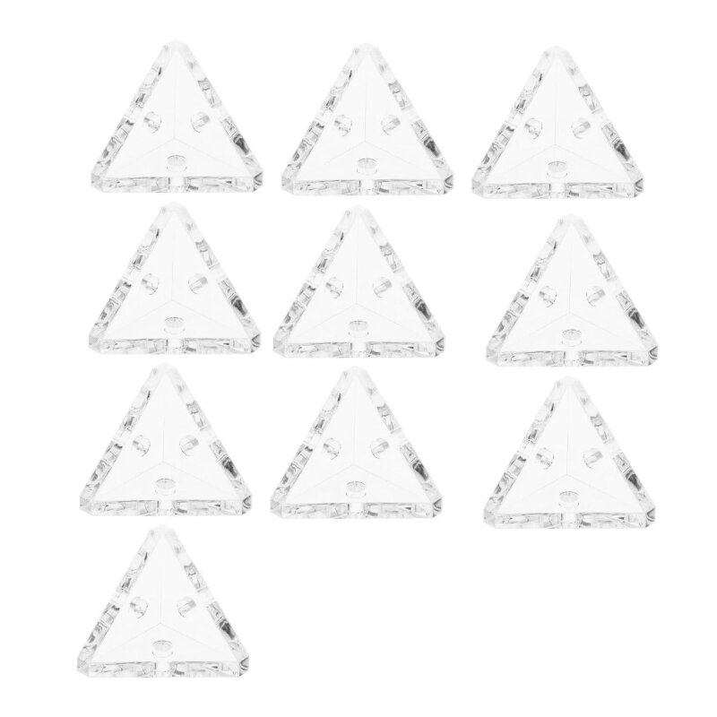 10/20pcs Clear Acrylic Corner Fixing Buckles Brackets for Sturdy Shelf Support Dropshipping