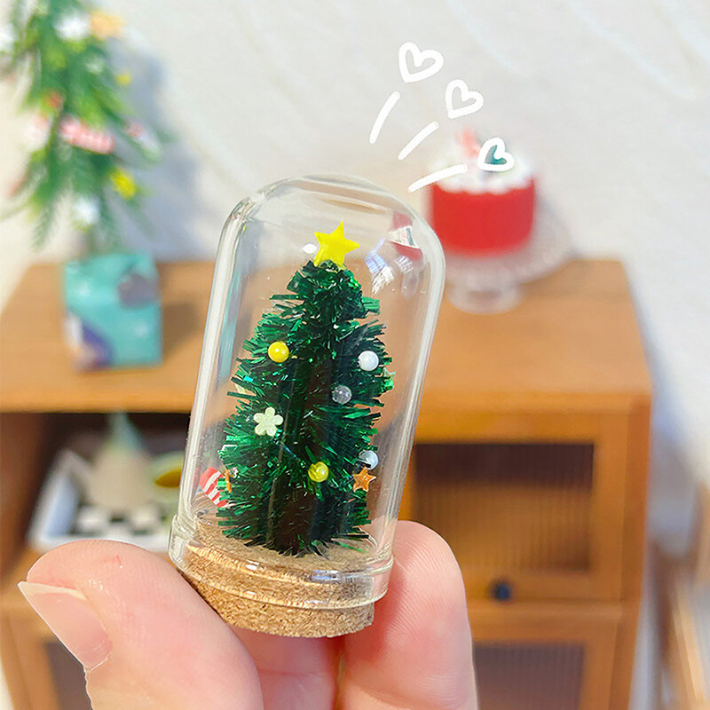 1:12 akcesoria do domku dla lalek miniaturowe zabawki miniaturowe prezent pod choinkę dekoracyjne szklana dekoracja modele wystrój domu dla lalek
