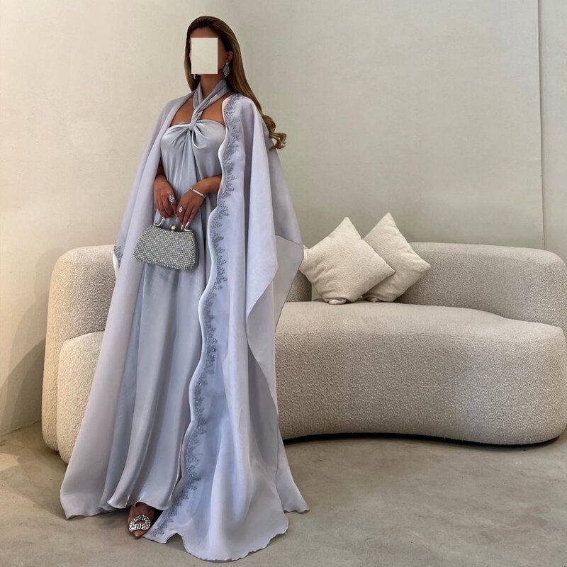 Koendye-女性のdubaiホルターイブニングドレス,ビーズラップ,長い名誉の花嫁のメイド,パーティーのためのエロティックな服,アラブとドバイ
