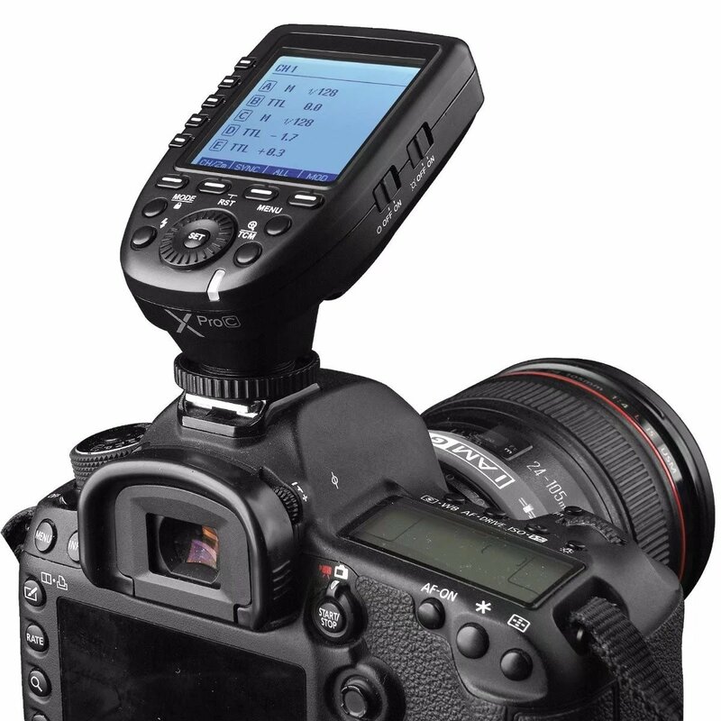 Godox Xpro TTL Wireless Flash Trigger 1/8000s HSS TTL-Convert-Manual Function Large Screen Slanted for Canon Nikon Sony Olympus