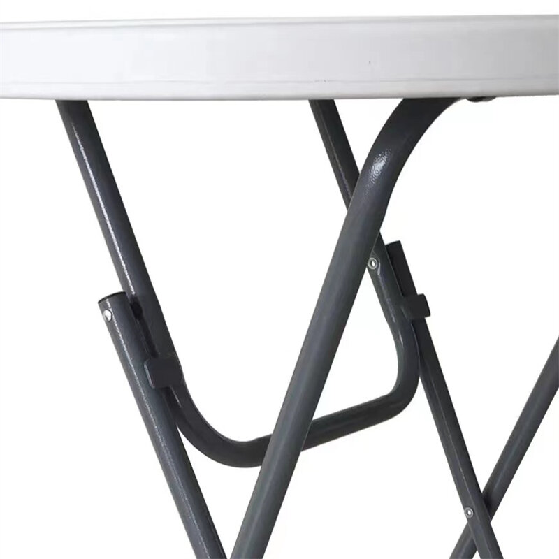 Space Saving Plastic Folding Table, Bar Altura, Pequeno, Difícil, Branco, Ao ar livre, Pátio, Jardim