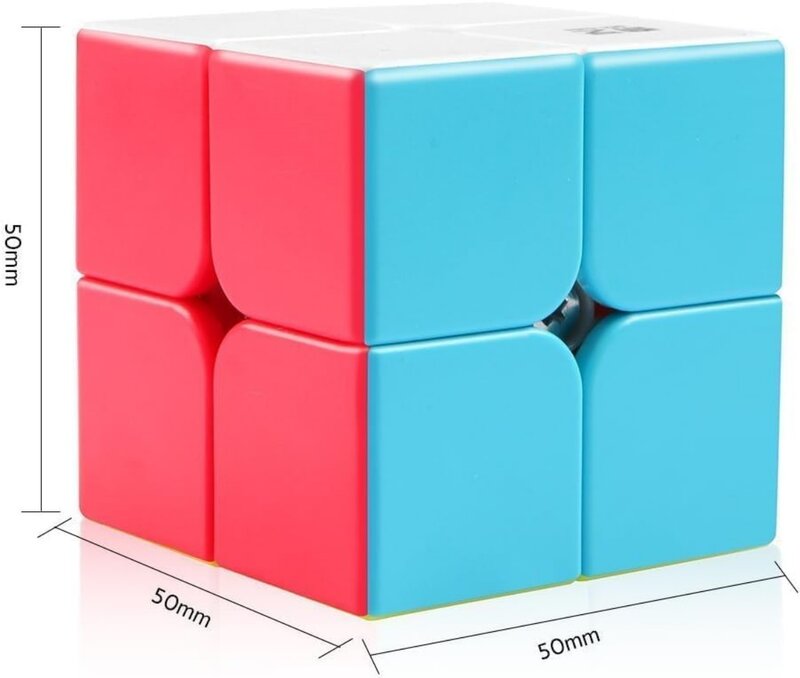 Qiyi Qidi S2/W 2x2x2 Magic Cube Bez naklejek Mofangge 2x2 Speed Cubes Szybko gładkie Toczenie Solidne Trwałe i bez naklejek Matowe