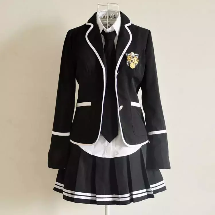 Marinheiros japoneses uniformes para meninas, roupas do verão do ensino médio