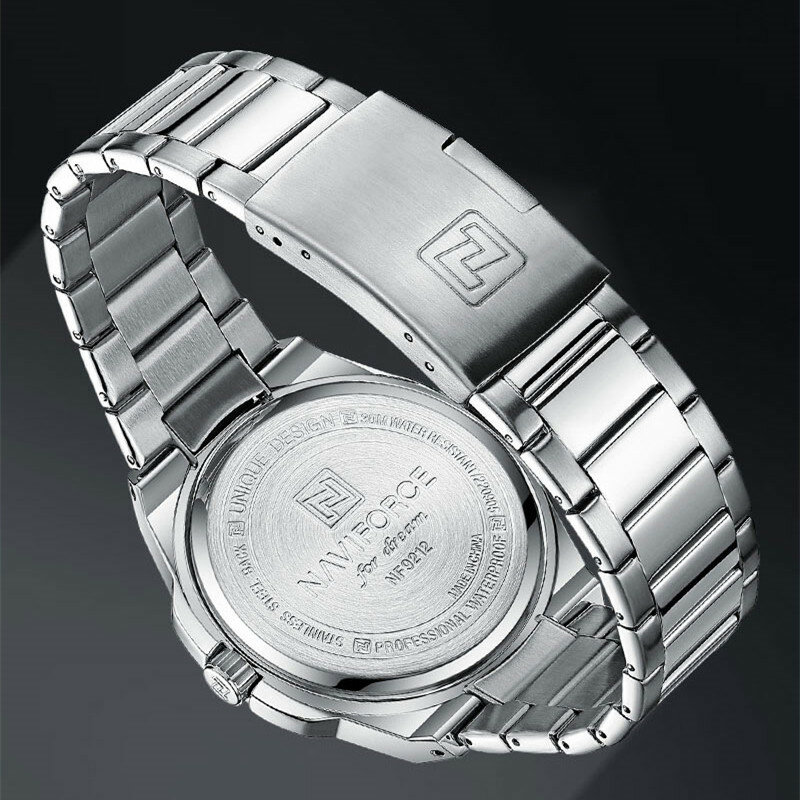 Marca original NAVIFORCE 2023 Novos Relógios Para Homens Casual Sport Man Aço Inoxidável Relógio de pulso À Prova D' Água Quartz Relógio Clássico