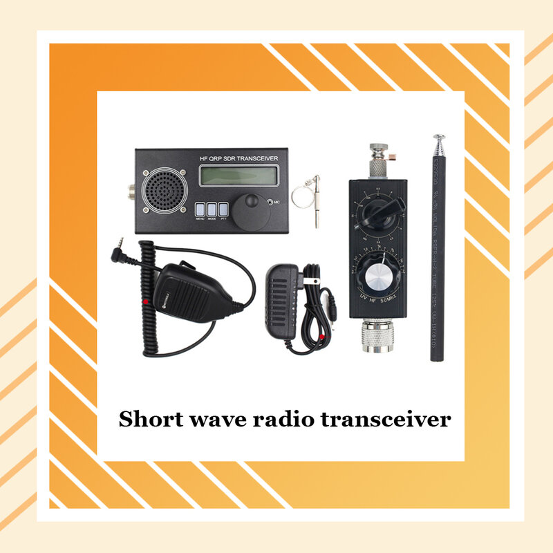 Transceptor de batería de larga duración, antena de onda corta de sonido transparente, juego de transceptor SSB, portátil, compacto, 1