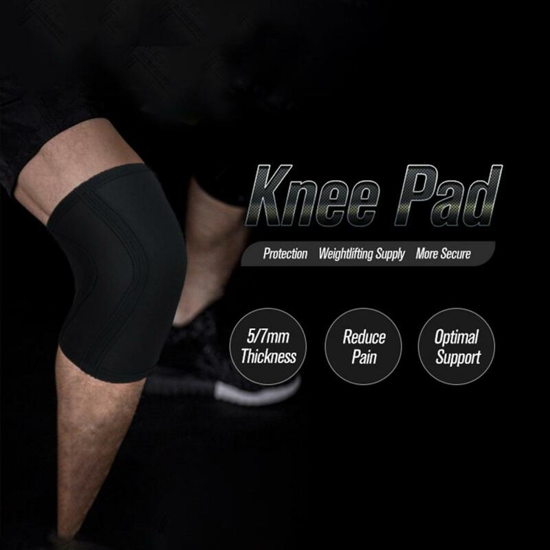 1Pc opaska na kolano ochronny sprzęt zagęścić ochronne sportowe biegów nogi nakolannik podnoszenie ciężarów Fitness Sport Knee Protector nakolannik