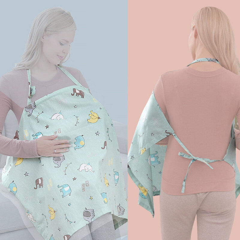 Bawełna matka Cape koc fartuch pielęgniarski Carseat Stoller Cover laktacja odzież ciążowa dla niemowląt karmienie piersią akcesoria