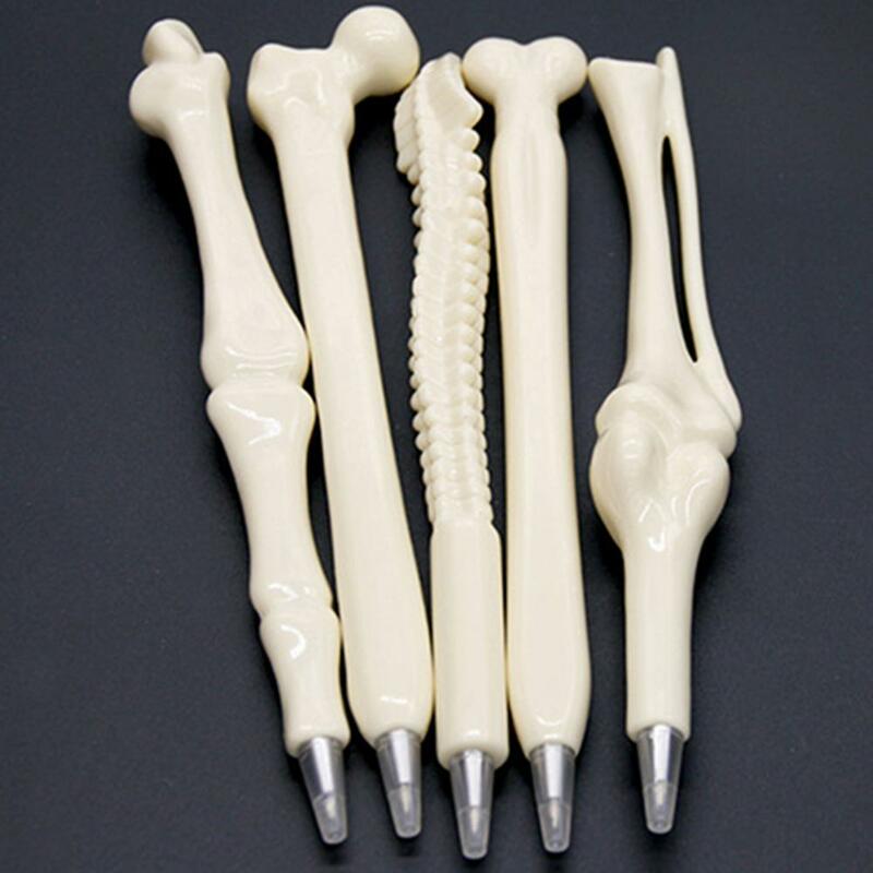 Шариковая ручка в форме кости, офисные канцелярские принадлежности, пластиковые врачи, медсестры, ортопедическая ручка
