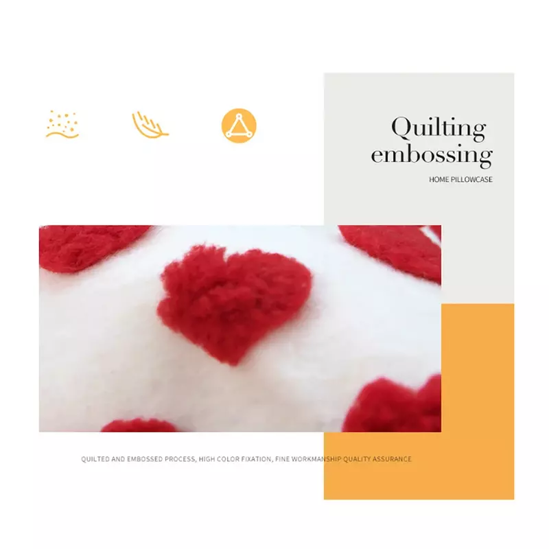 발렌타인 베개 샴 2 개 세트, 특별한 디자인 베갯잇, 로맨틱 영감, 사계절 휴일 축하, 48x48cm