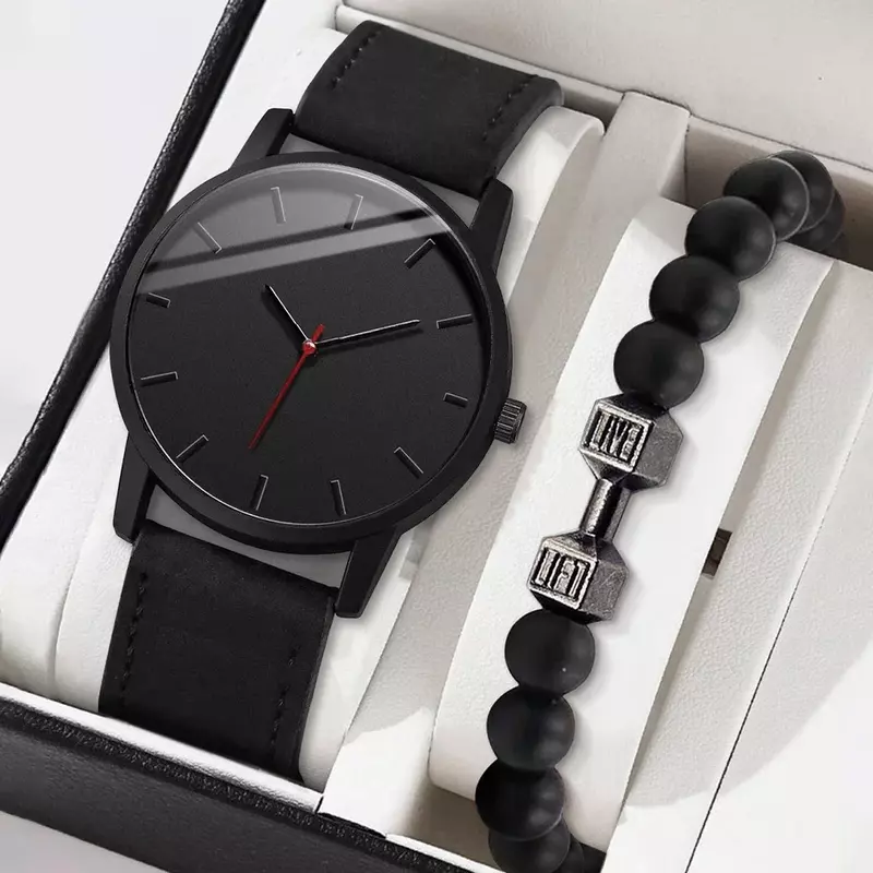 Kegllect-Horloge à quartz d'affaires pour hommes, grand cadran pour 256 montres-bracelets à ceinture, mode, 5 pièces