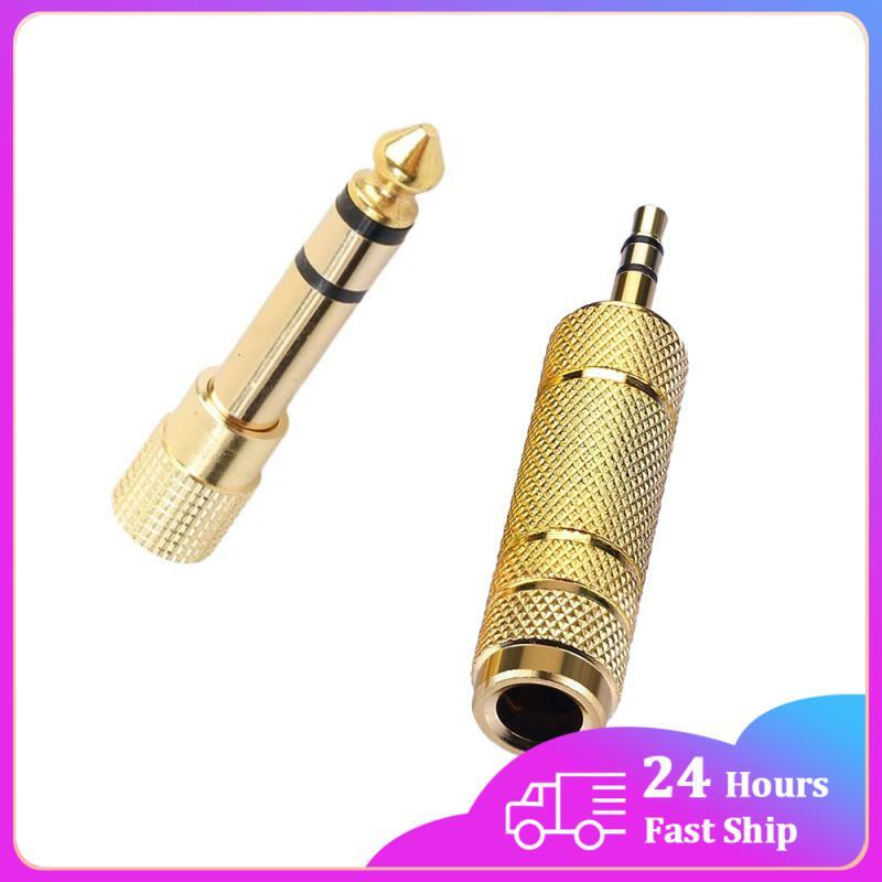 6 35 mm Male to 3 5 mm Female Headphone Adapter Wear-resistant Jack Converter Audio Plug Gold Plating Process Power Amplifier
