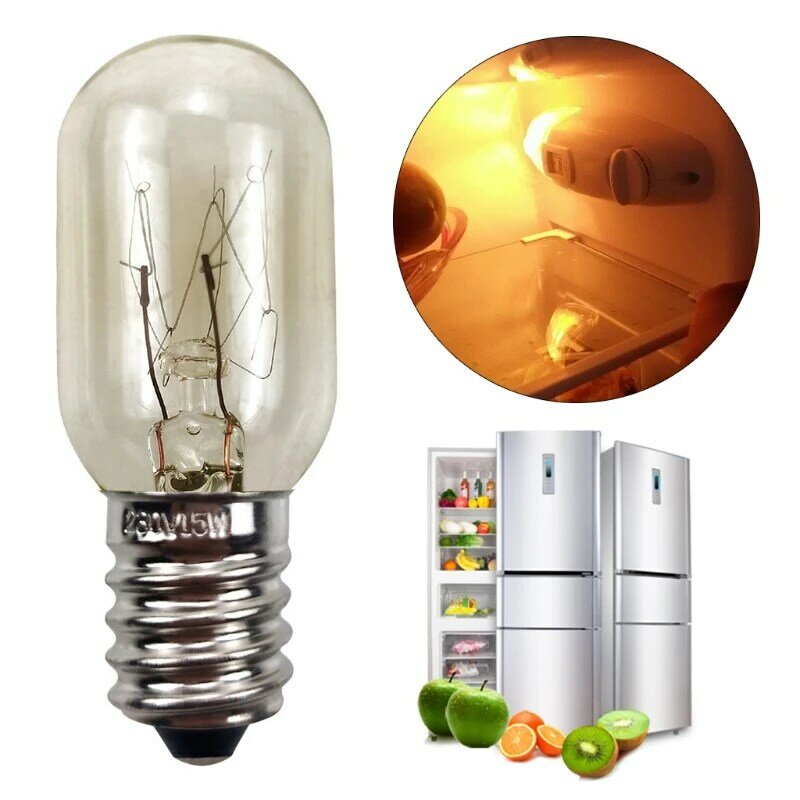 CPDD Durable Microwave Light Bulb 15W 220-240V E14 White Warm Lighting High Temperature Resistant