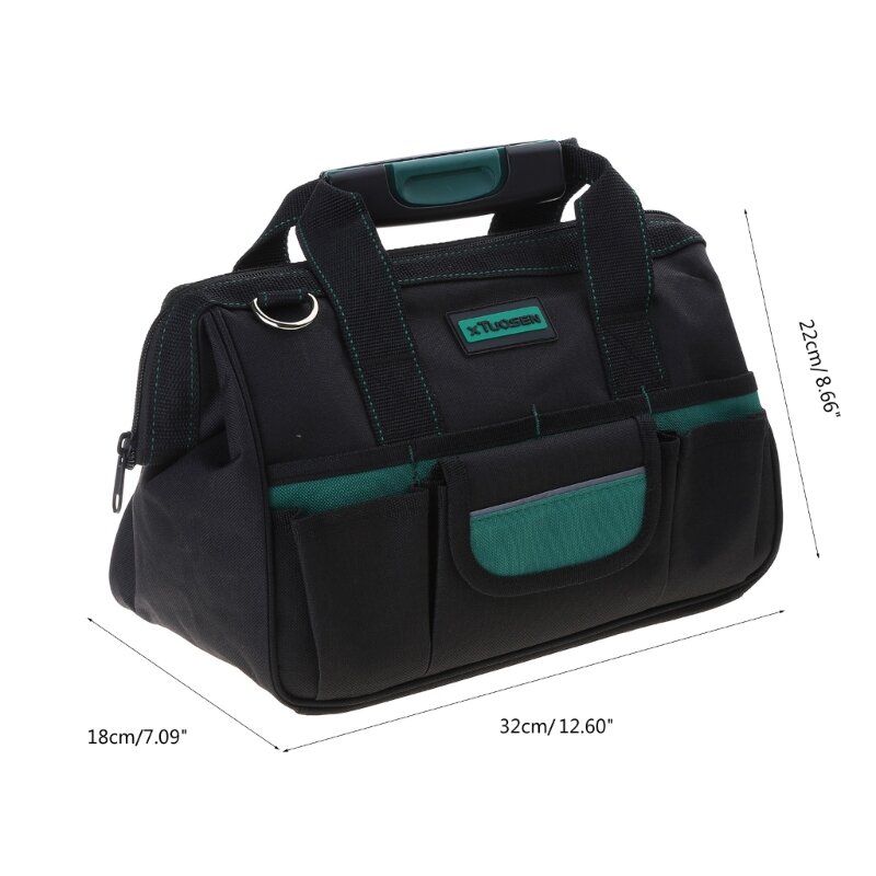 다기능 도구 가방 두꺼운 옥스포드 천 방수 어깨 가방 와이드