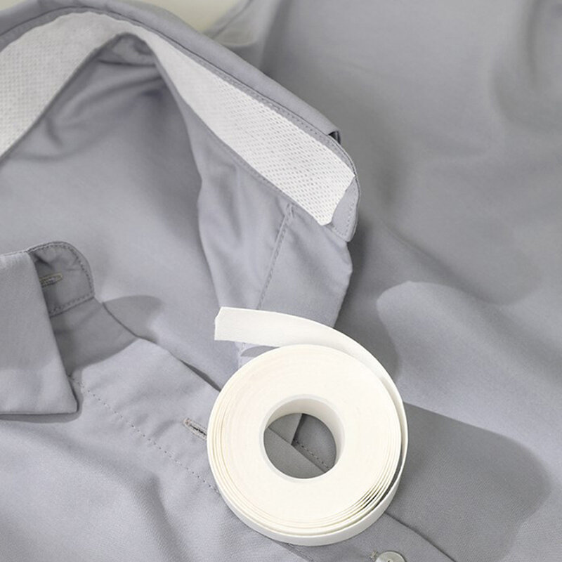 1 rollo de cinta autoadhesiva para estilizar el cuello, almohadillas protectoras para camisa, soporte para cuello, almohadillas para quitar el sudor