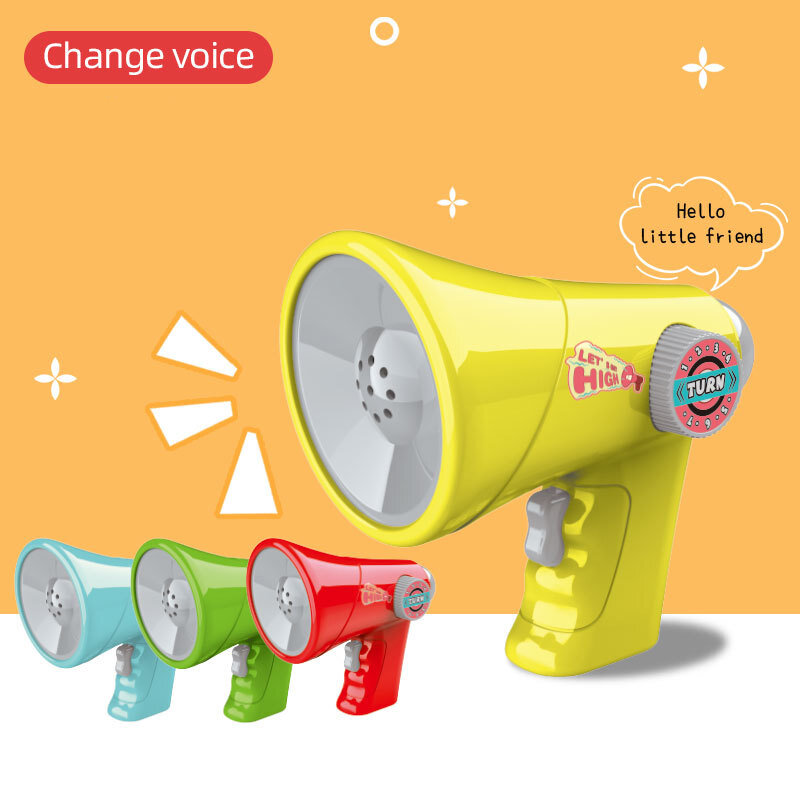 Giocattoli in corno che cambiano voce per bambini novità creativa divertente altoparlante portatile elettrico giocattoli migliori regali di compleanno per i bambini