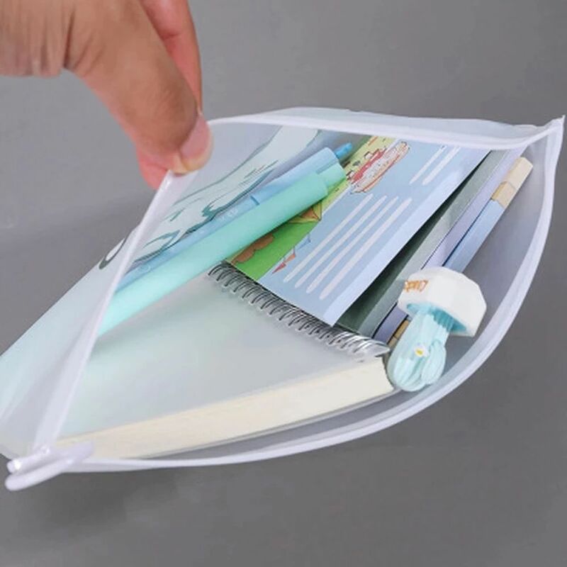 Torebka na suwak aktówka wodoodporne Zip teczki na dokumenty szkolnych materiałów biurowych ołówkowe torby schowek na okulary