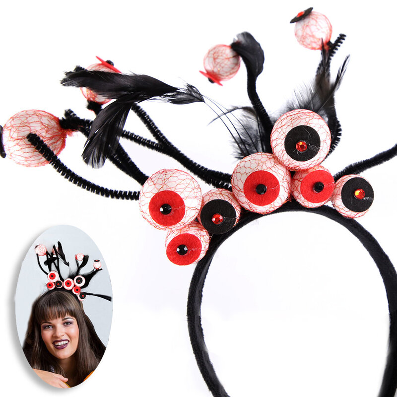 Украшения для Хэллоуина, фетровые повязки на голову, товары для праздника, искусственные украшения