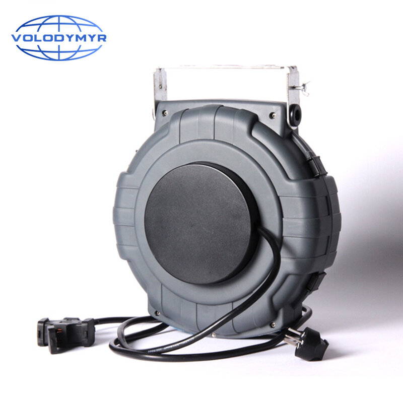 Volodymyr Automotive Air Hose Reel Pneumatic Hose Telescopic Drum Clamping Tube Hose Retractable Reel Automatic for Car Cleaning