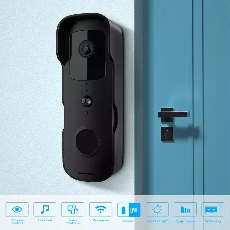 Tuya Bel Pintu Video Pintar Tahan Air Penglihatan Malam Keamanan Rumah 1080P FHD Kamera Interkom Visual Digital WIFI Tuya Bel Pintu 1X