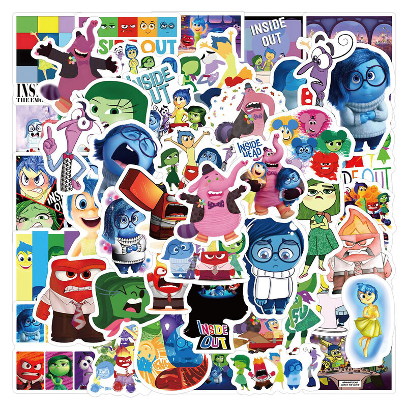 10/30/50 Stuks Disney Film Binnenstebuiten Stickers Schattige Cartoon Sticker Kids Speelgoed Diy Telefoon Koffer Waterfles Grappige Graffiti Stickers