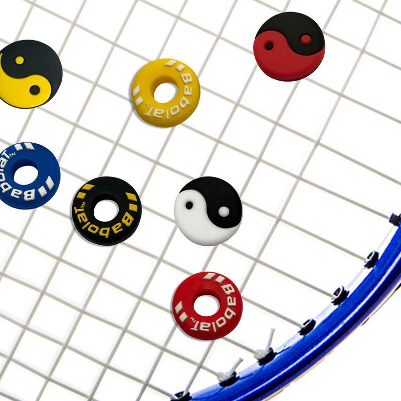 Raket tenis peredam getaran, silikon anti-getaran, aksesori bantalan goncangan wajah tersenyum