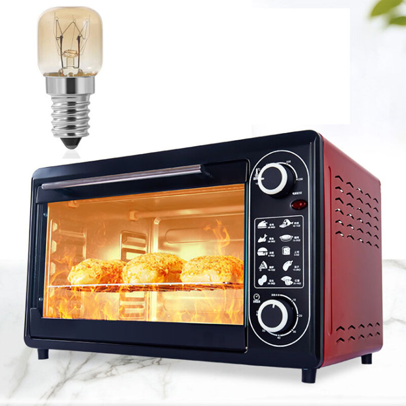 Lâmpada de forno para forno, SES Clear Pac lâmpada de forno pigmeu, E14 Forno Cap, 15W, resistente até 300 Celsius Light, 4pcs